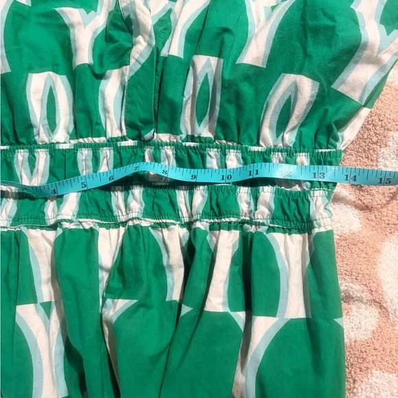 Anthropologie Green Patterned Women's Dress, size small petite - Picture 6 of 10